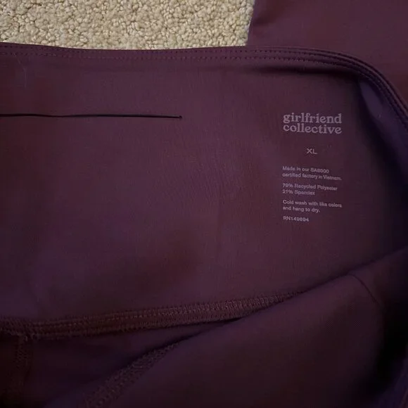 NEW Girlfriend Collective Compression High Rise Legging - SZ XL - Plum - Picture 3 of 4